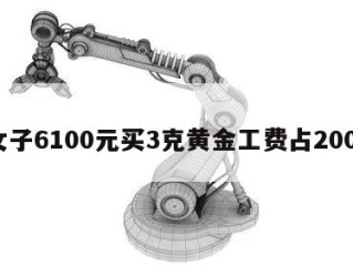 女子6100元买3克黄金工费占2000